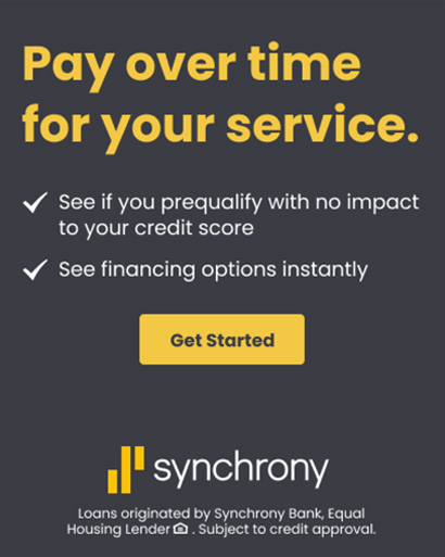 Sign Up for financing by clicking here